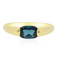 Brasilianischer Indigolith-Goldring