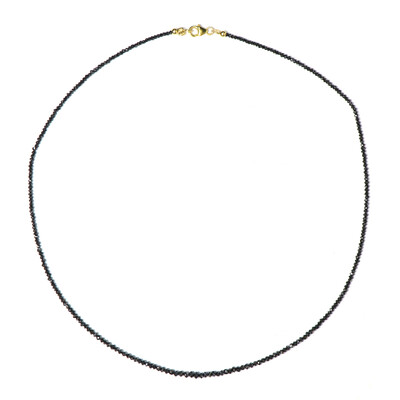 Schwarzer Diamant-Goldhalskette