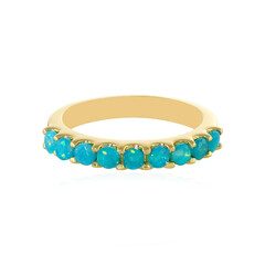 Äthiopischer Blauer Opal-Silberring