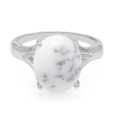 Dendriten-Achat-Silberring