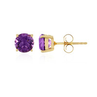 Sibirischer Amethyst-Silberohrringe