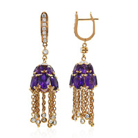 Amethyst-Goldohrringe (Estée Collection)