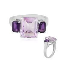 Lavendel-Amethyst-Silberring