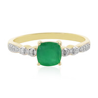 Brasilianischer Smaragd-Goldring