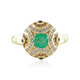 Sambia-Smaragd-Goldring (de Melo)