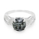 Schneeflocken-Obsidian-Silberring