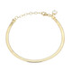 Weißer Topas-Silberarmband