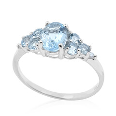 Aquamarin-Goldring