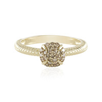 I2 Champagner-Diamant-Goldring (de Melo)