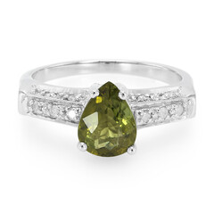 Kupfer-Turmalin-Goldring
