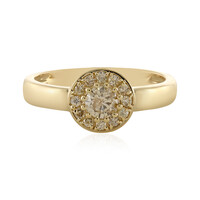 I3 Schokoladen-Brillant-Goldring