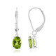 Burmesischer Peridot-Silberohrringe