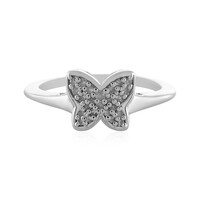I2 (I) Diamant-Silberring
