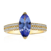 AAA-Tansanit-Goldring (CIRARI)