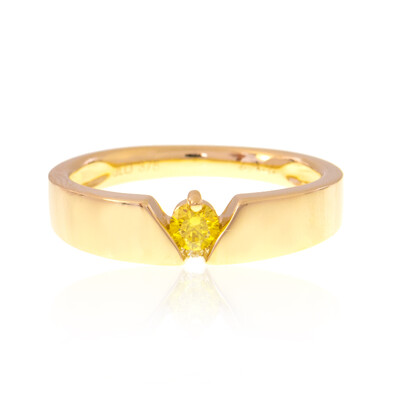 Gelber SI2 Diamant-Goldring (de Melo)