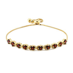 Granat-Silberarmband