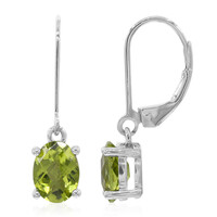 Peridot-Silberohrringe