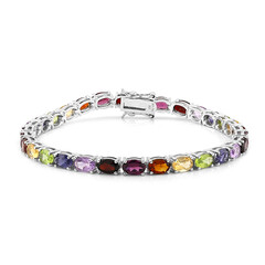 Edelstein-Silberarmband