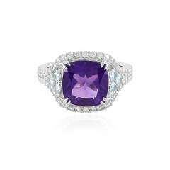 Sibirischer Amethyst-Silberring (Adela Silber)