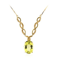 Limonen-Citrin-Silbercollier