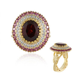 Indischer Granat-Silberring (Dallas Prince Designs)