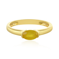 Gelber Madagaskar-Saphir-Silberring