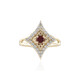 Edelroter Spinell-Goldring