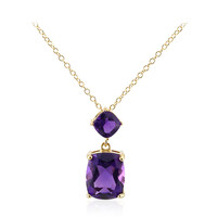 Sambia-Amethyst-Silberhalskette