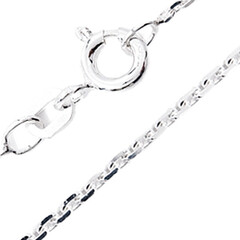 925er Silber-Ankerkette diamantiert - 45 cm - 2,4 g