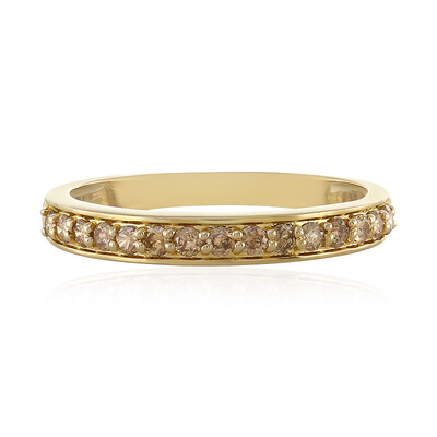 I1 Schokoladen-Brillant-Goldring