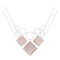 Perlmutt-Silbercollier