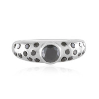 Schwarzer Brillant-Goldring