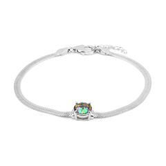 Mystik-Quarz-Silberarmband