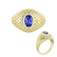 AAA-Tansanit-Goldring (Ornaments by de Melo)
