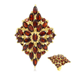 Granat-Silberring