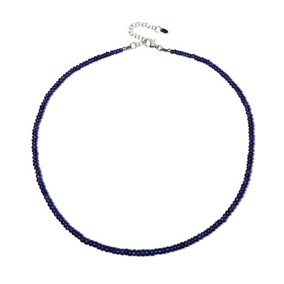 Blauer Bemainty-Saphir-Silberhalskette