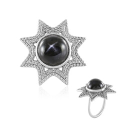 Indischer Stern-Diopsid-Silberring (de Melo)