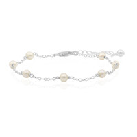 Süßwasserzuchtperlen-Silberarmband