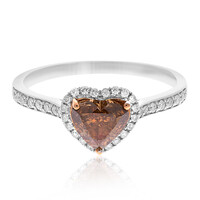 SI2 Schokoladen-Diamant-Goldring (CIRARI)