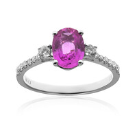 Pinkfarbener Saphir-Goldring (CIRARI)