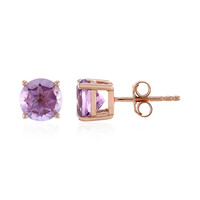 Lavendel-Amethyst-Silberohrringe