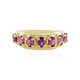 Magenta-Granat-Silberring