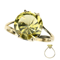 Ouro Verde-Quarz-Goldring