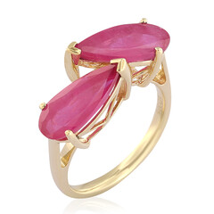 Pinkfarbener Madagaskar-Saphir-Goldring (de Melo)