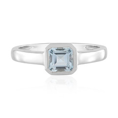 Brasilianischer Aquamarin-Silberring