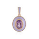 Lavendel-Amethyst-Silberanhänger (Adela Silber)