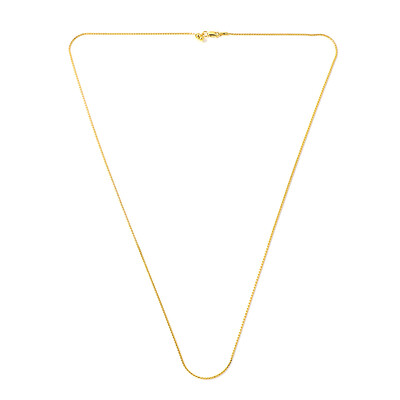 Silber-Serpentina-Kette - 4,99 g - 61 cm - vergoldet