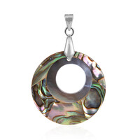 Abalone-Muschel-Silberanhänger