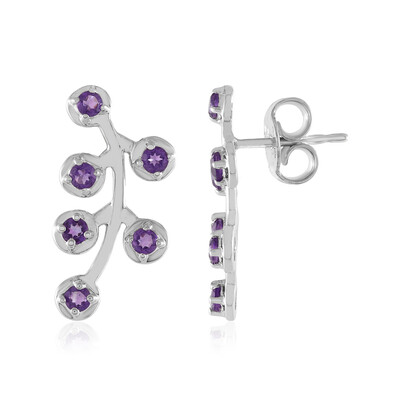 Amethyst-Silberohrringe