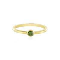 Grüner SI2 Brillant-Silberring